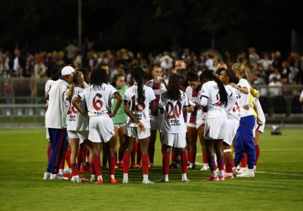 Le PSG à la fin du match - Crédit : psg.fr