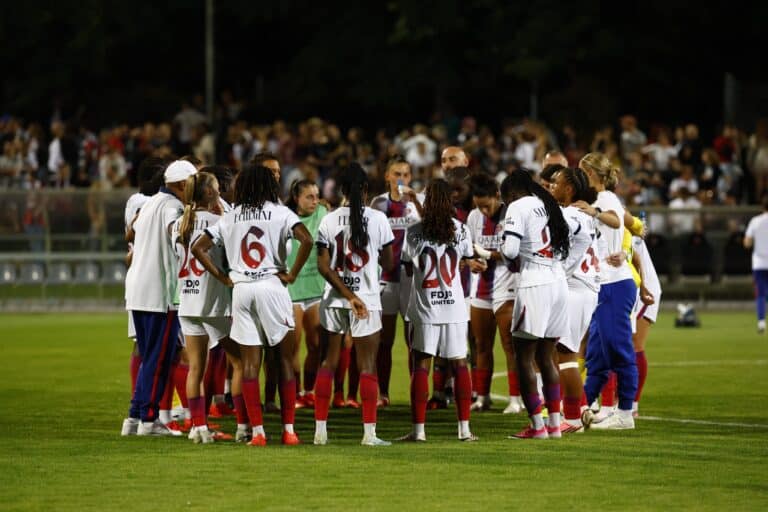 Le PSG à la fin du match - Crédit : psg.fr