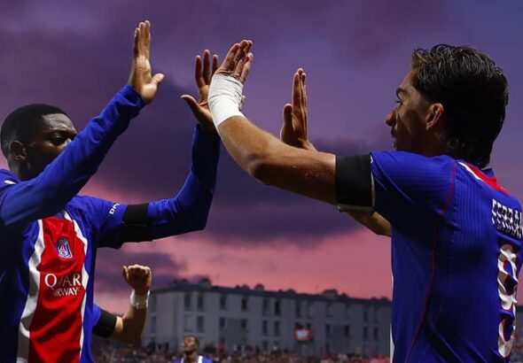 Ousmane Dembélé et Ferran Torres