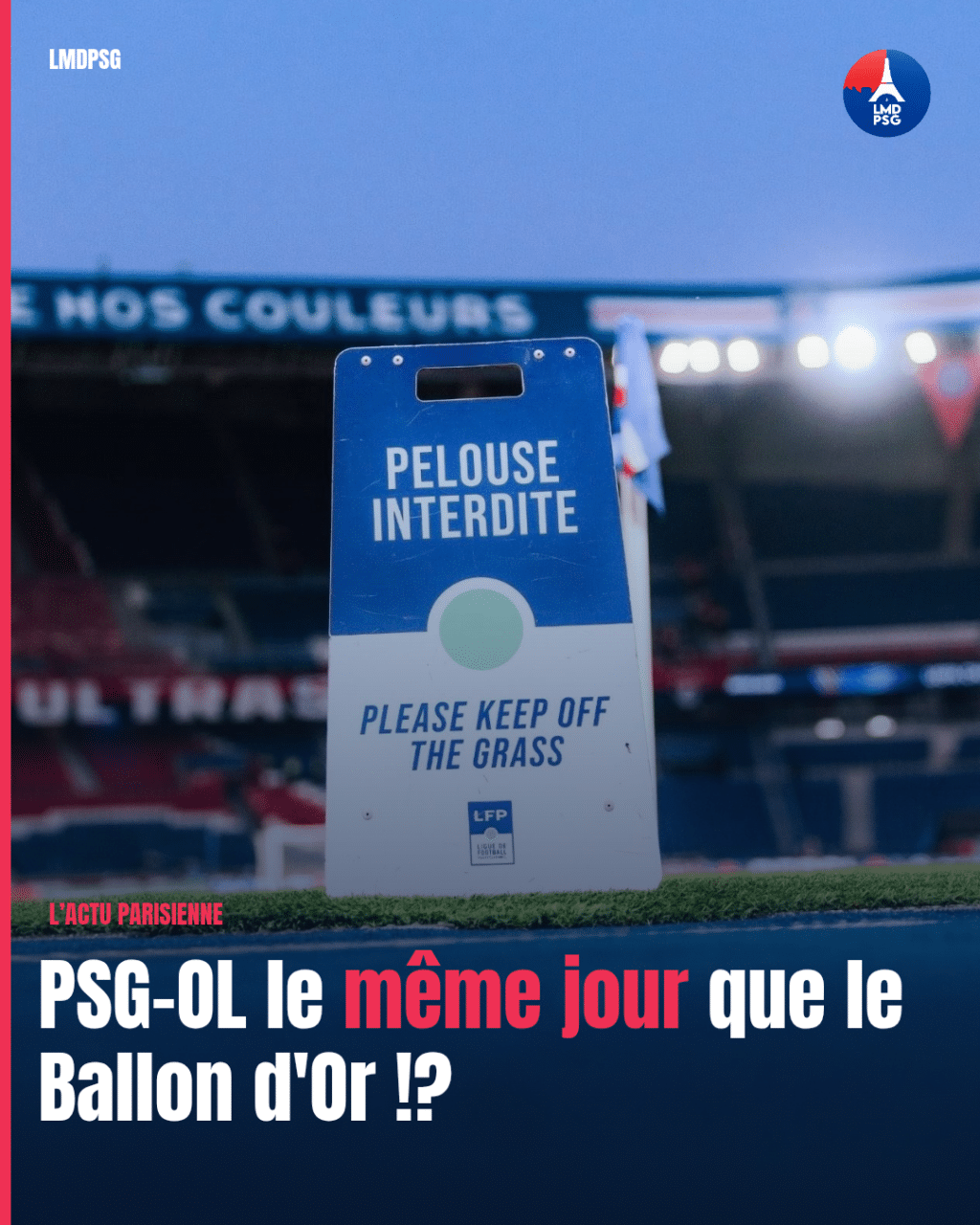 PSG-OL pourrait se disputer le même soir que le Ballon d'Or
